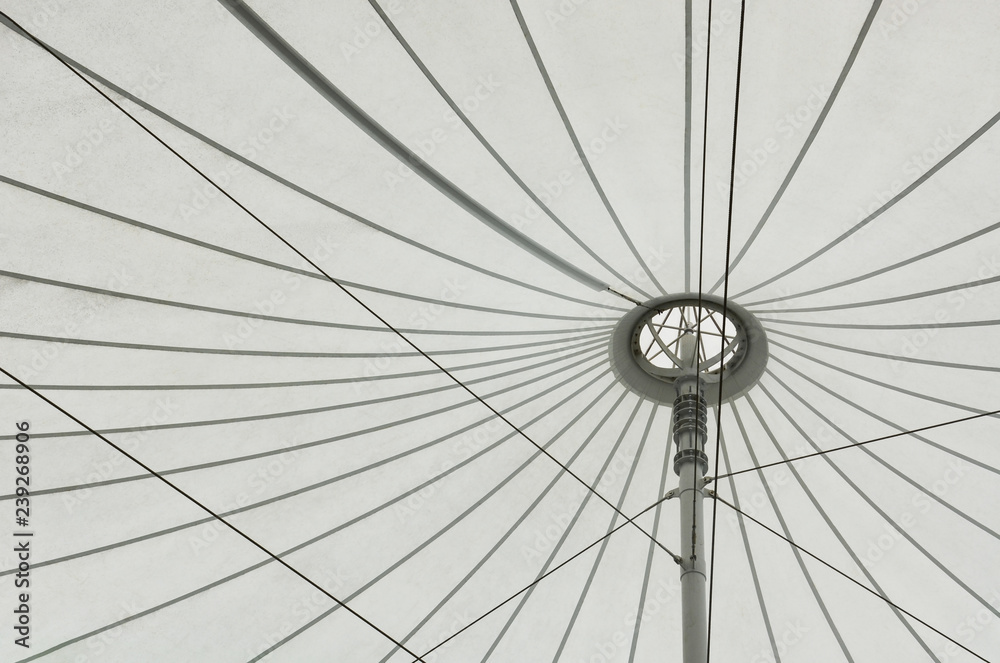 white fabric tensile roof, canvas roof and steel structure background white fabric tensile roof, canvas roof and steel structure background