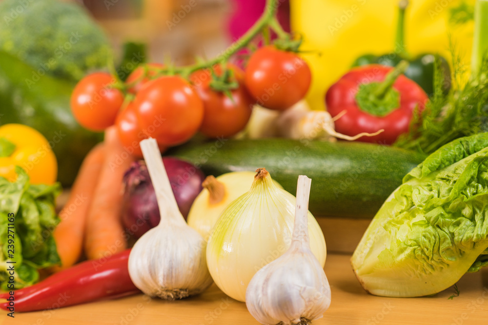 Many healthy colorful vegetables Many healthy colorful vegetables
