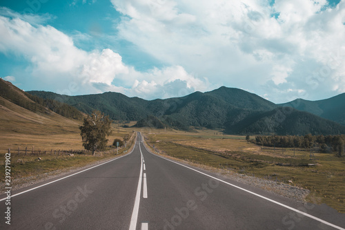 Highway Chuysky trakt in the Altai mountains