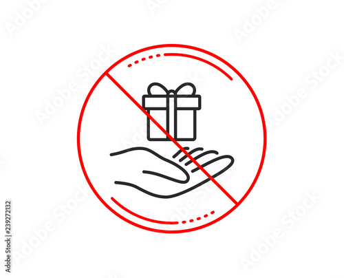 No Or Stop Sign Loyalty Program Line Icon Gift Box Sign Present Symbol Caution Prohibited Ban Stop Symbol No Icon Design Vector Stock Vector Adobe Stock No Or Stop Sign Loyalty Program Line Icon Gift Box Sign Present Symbol Caution Prohibited Ban Stop Symbol No Icon Design Vector Stock Vector Adobe Stock