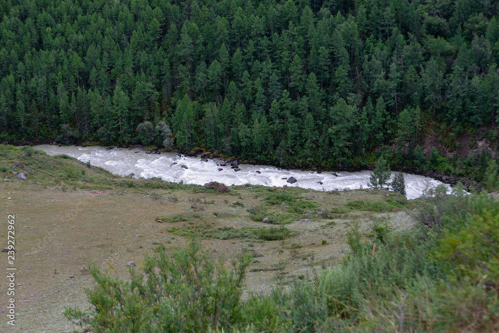The Chuya river in the Altai mountains