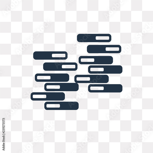Jenga vector icon isolated on transparent background, Jenga  transparency concept can be used web and mobile
