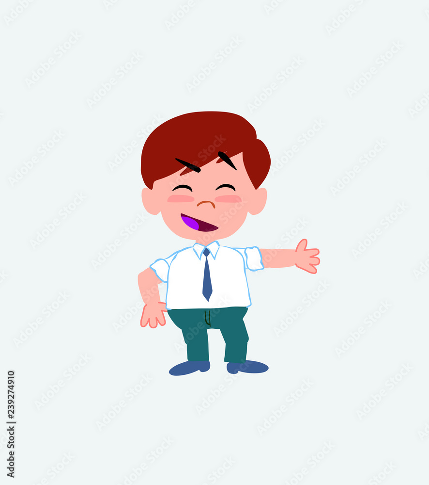 Businessman in casual style showing something in an optimistic and positive attitude. Businessman in casual style showing something in an optimistic and positive attitude.