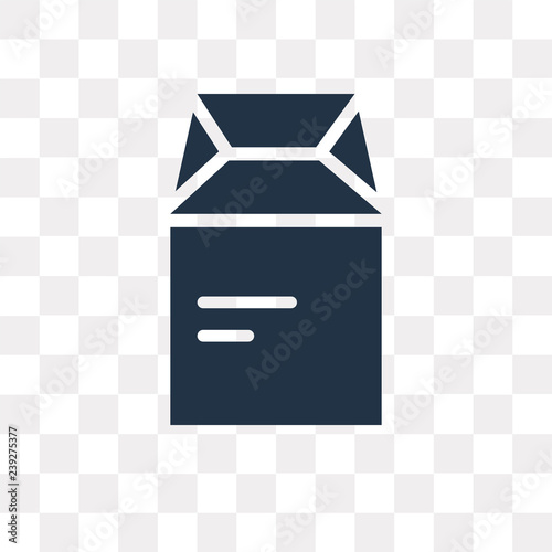 Package vector icon isolated on transparent background, Package  transparency concept can be used web and mobile