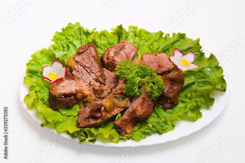 Meat platter served in restaurants and cafes