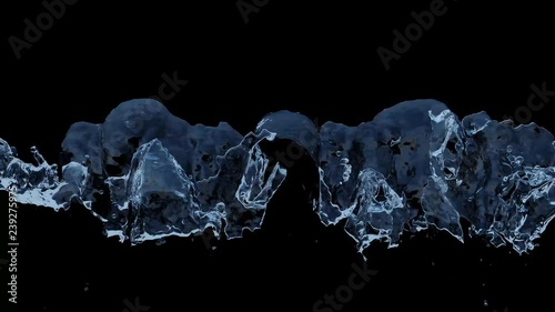 Blue Liquid that filling up the screen