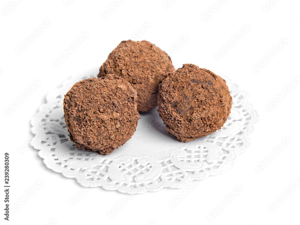 Chocolate candies isolated on white background. Chocolate candies isolated on white background.