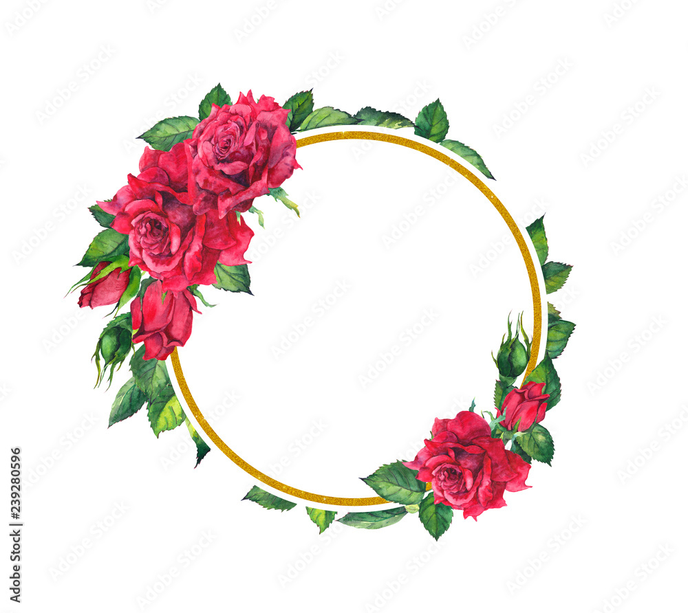 Floral frame Round  Floral frame Roses Round – Cutsunsvg
