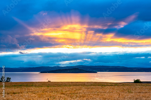 Sunset with a view on the i...