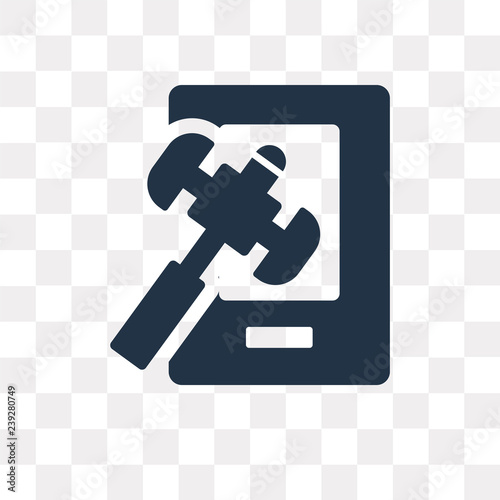 Legal vector icon isolated on transparent background, Legal  transparency concept can be used web and mobile