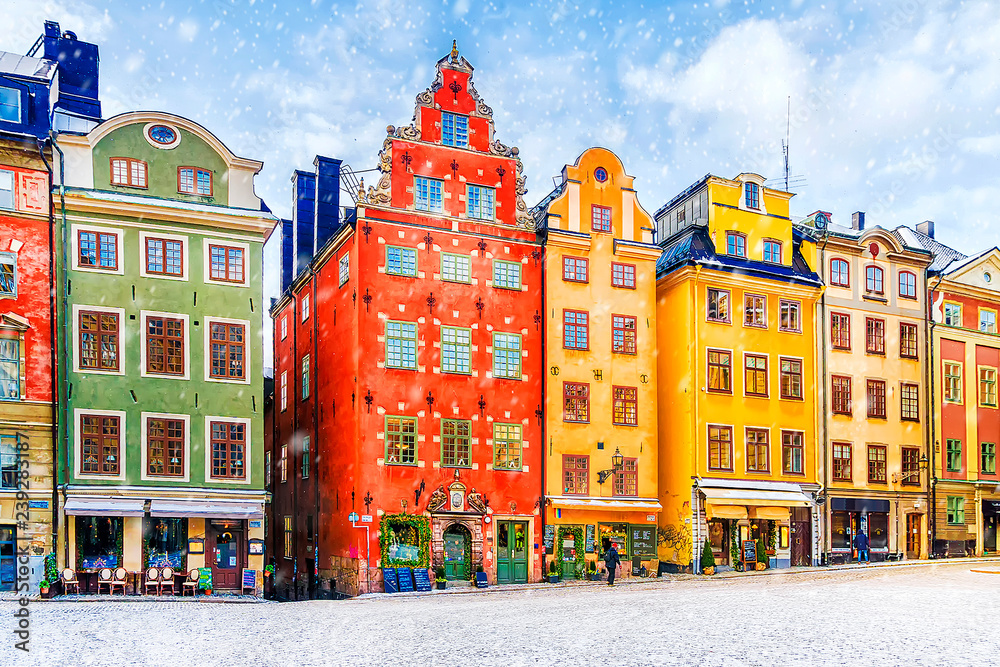 winter in Stockholm, Sweden