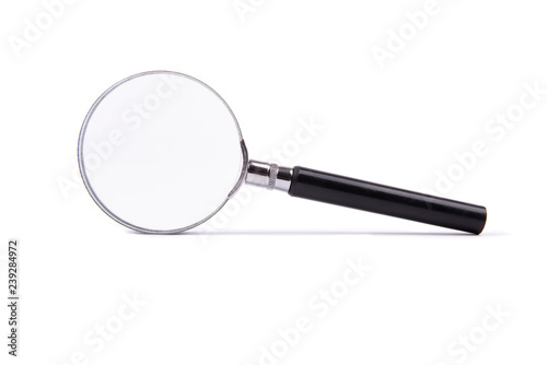 Isolated magnifying glass