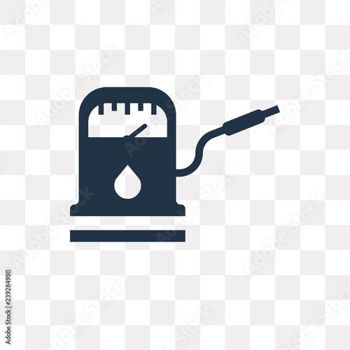 Gasoline refilling station vector icon isolated on transparent background, Gasoline refilling station  transparency concept can be used web and mobile