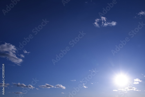 The sky with the sun below