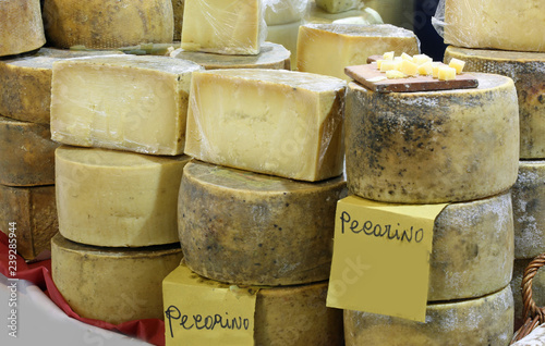 italian cheeses for sale and the text Pecorino