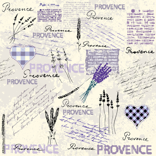 Vintage grunge pattern in retro scrapbook style.