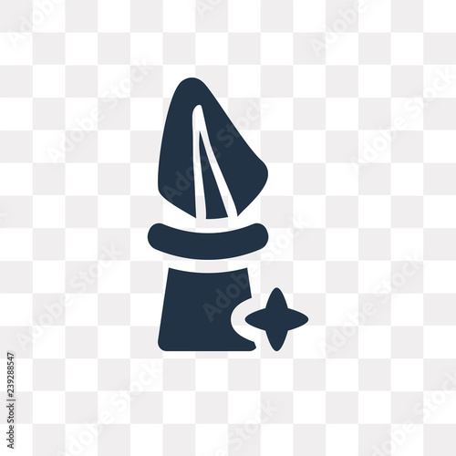 Handkerchief vector icon isolated on transparent background, Handkerchief  transparency concept can be used web and mobile