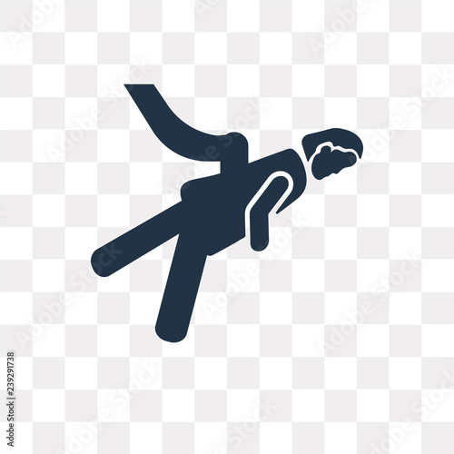 Acrobat Woman vector icon isolated on transparent background, Acrobat Woman  transparency concept can be used web and mobile