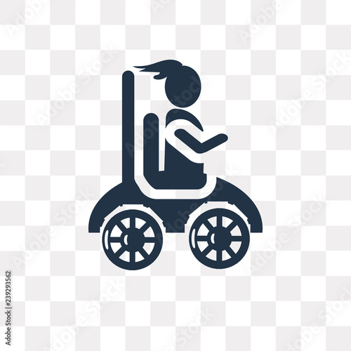 Dodgem vector icon isolated on transparent background, Dodgem  transparency concept can be used web and mobile
