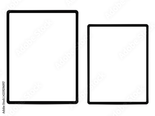 Tablet blank screen frameless