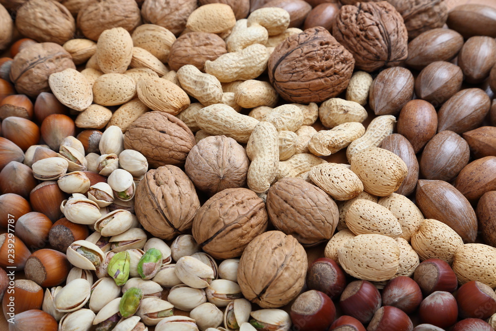 Mix of nuts. Mix of nuts.