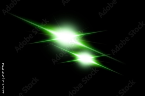 Illustration of Glow Lens Flare Effect. Futuristic Light Explosion  Technology Infographic Element  High Resolution