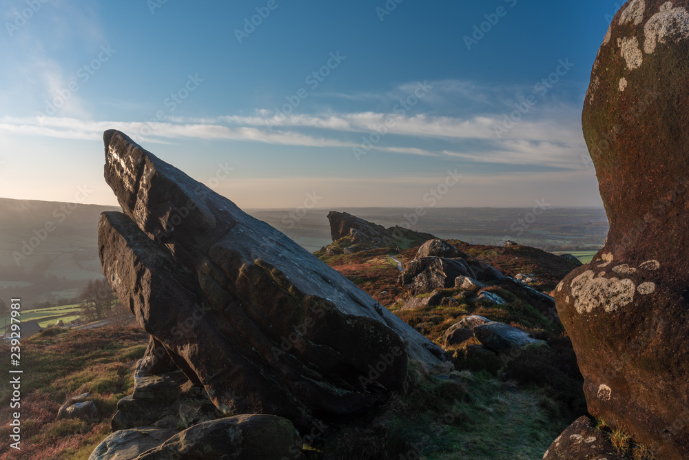 A beautiful Ramshaw Rocks sunrise at Ramshaw Rocks, Staffordshire in the Peak District National Park. A beautiful Ramshaw Rocks sunrise at Ramshaw Rocks, Staffordshire in the Peak District National Park.