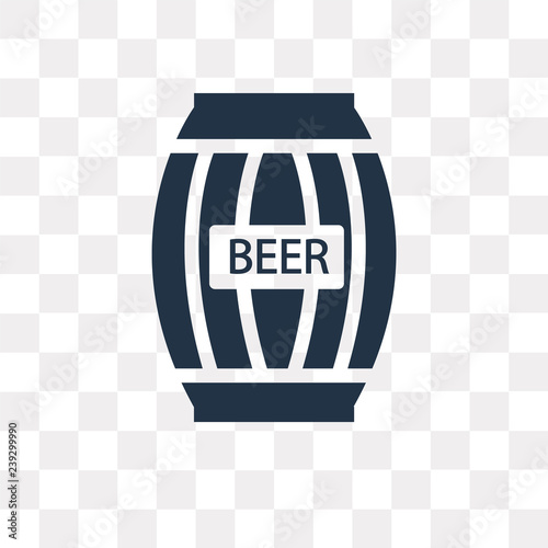 Barrel vector icon isolated on transparent background, Barrel  transparency concept can be used web and mobile