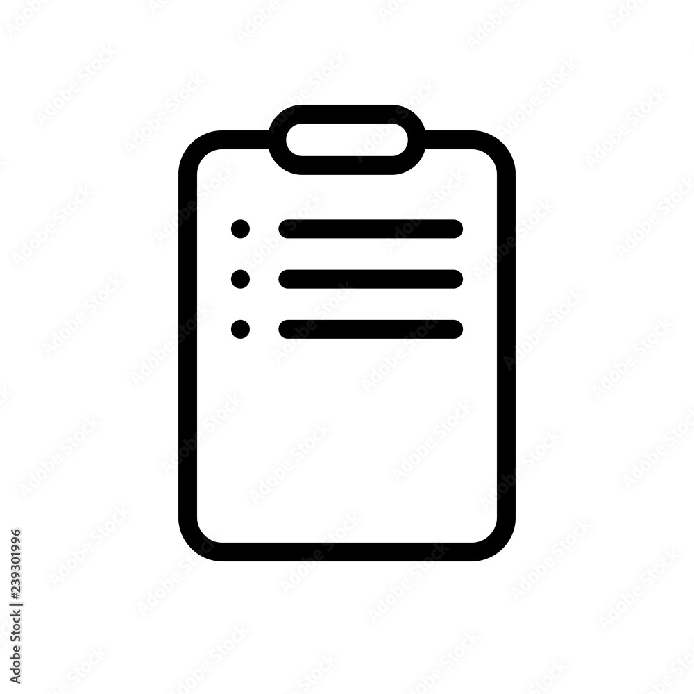 Clipboard vector icon Clipboard vector icon