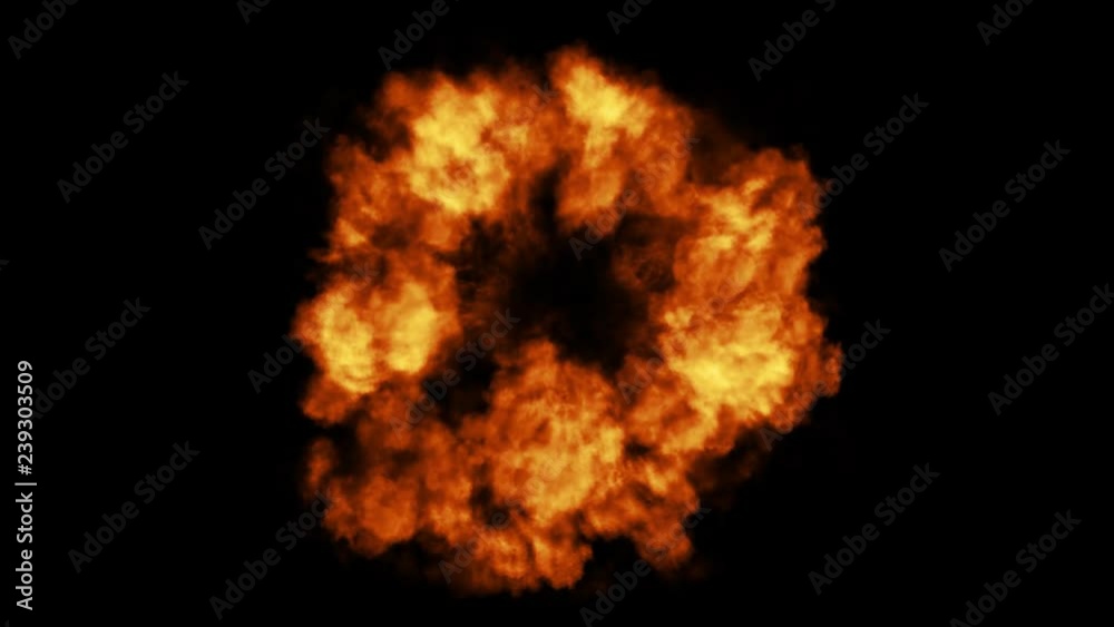 4k Smoke Explosion Fx Background Animation/ Animation of a powerful smoke explosion wave effect with fluid distortion and turbulence effects