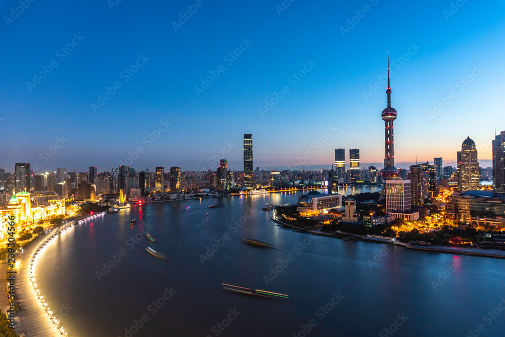 Naklejka premium panoramę Szanghaju