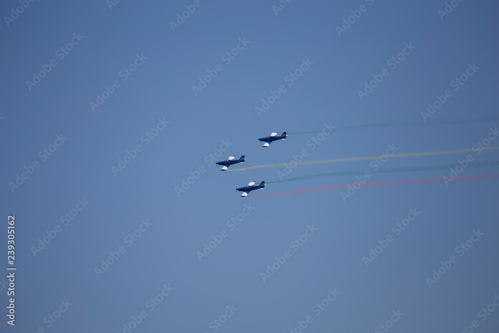 Aerobatics in an air show Aerobatics in an air show