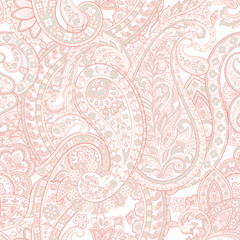 Fotobehang Paisley patronen Kleurrijk paisley patroon naadloos  © antalogiya