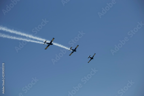 Aerobatics in an air show