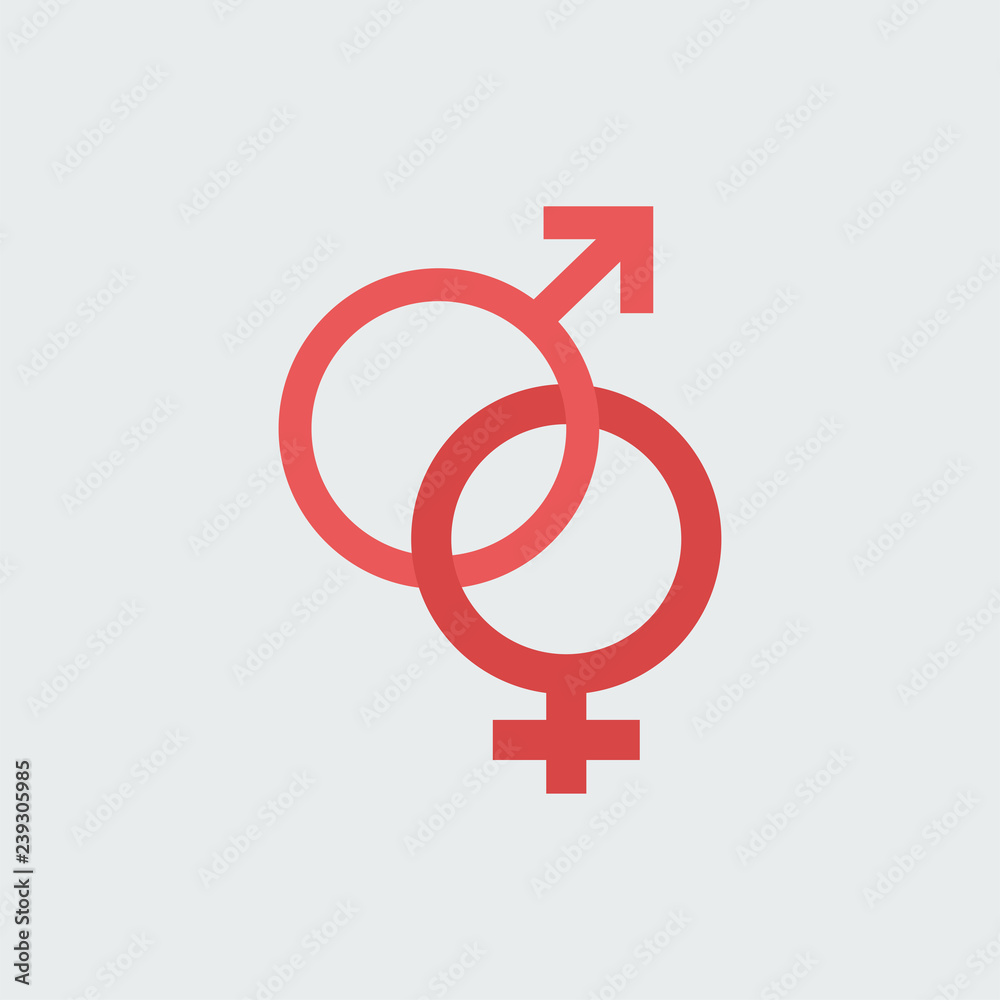 Silhouette icon symbol of Mars and Venus Silhouette icon symbol of Mars and Venus