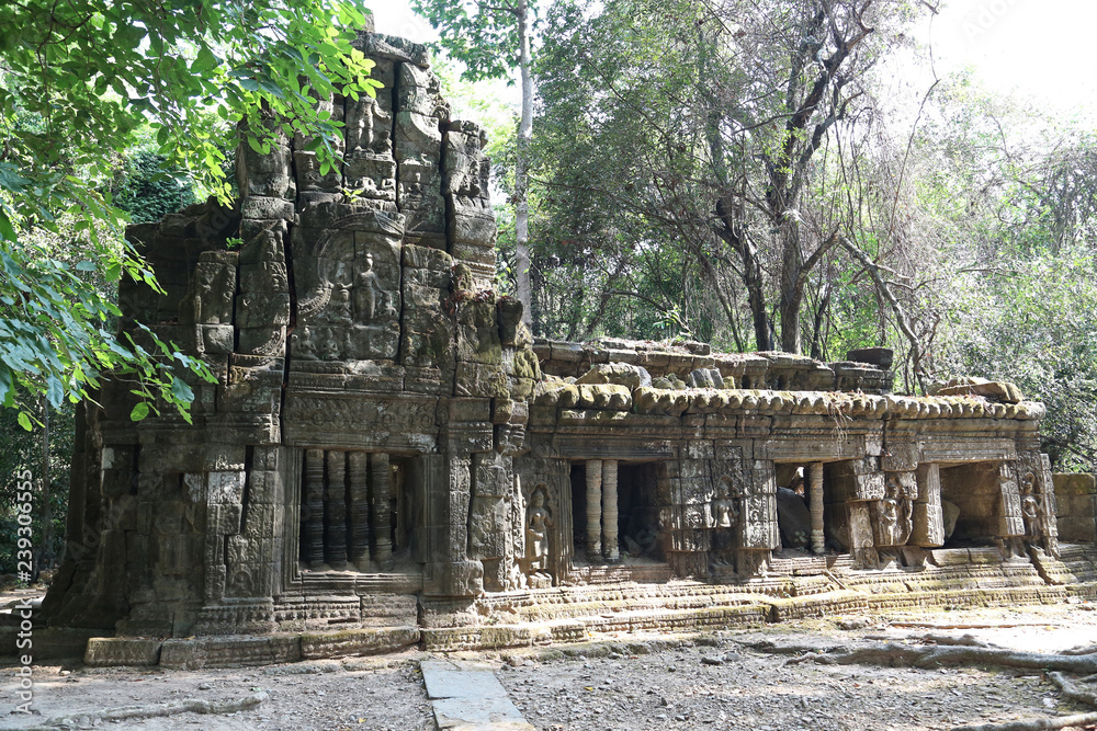 Structure in Angkor Thom temple complex, Cambodia Structure in Angkor Thom temple complex, Cambodia