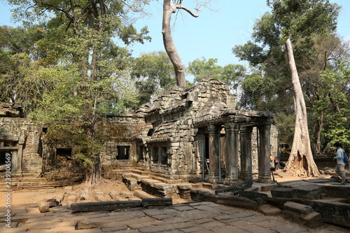 Bayon - ancient Khmer temple in Angkor Thom temple complex, Cambodia