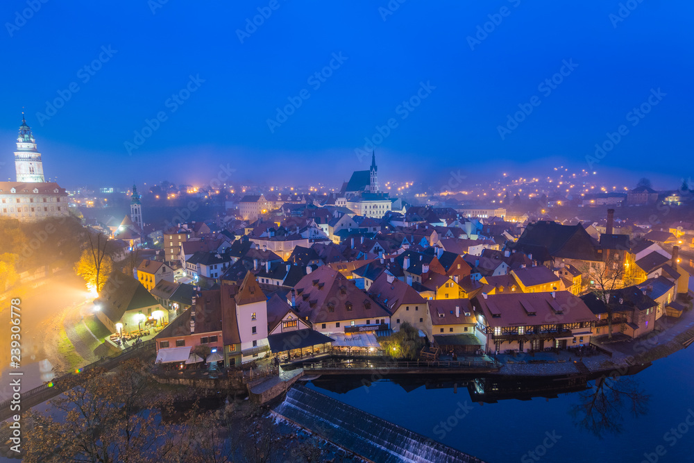 medieval town of cesky krumlov, czech republic