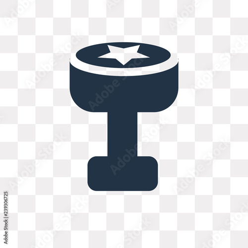 Stamp vector icon isolated on transparent background, Stamp  transparency concept can be used web and mobile