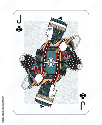 Playing cards in vintage style for poker. Original design, many small details, retro style	