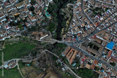 Malaga und Ronda in Spanien aus der Luft
