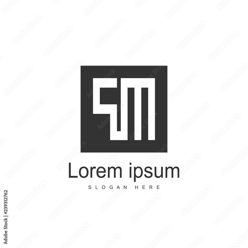 Initial Letter PM Logo Template Vector Design Initial Letter PM Logo Template Vector Design