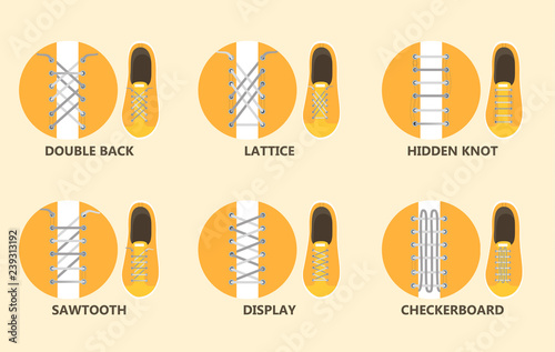 How to tie your shoe laces in different ways