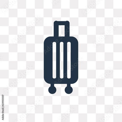 Trip Luggage vector icon isolated on transparent background, Trip Luggage transparency concept can be used web and mobile