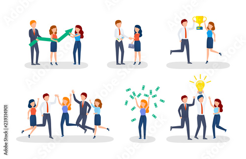 Idea of strategy and achievement in teamwork