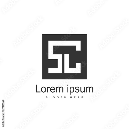 Initial Letter SC Logo Template Vector Design