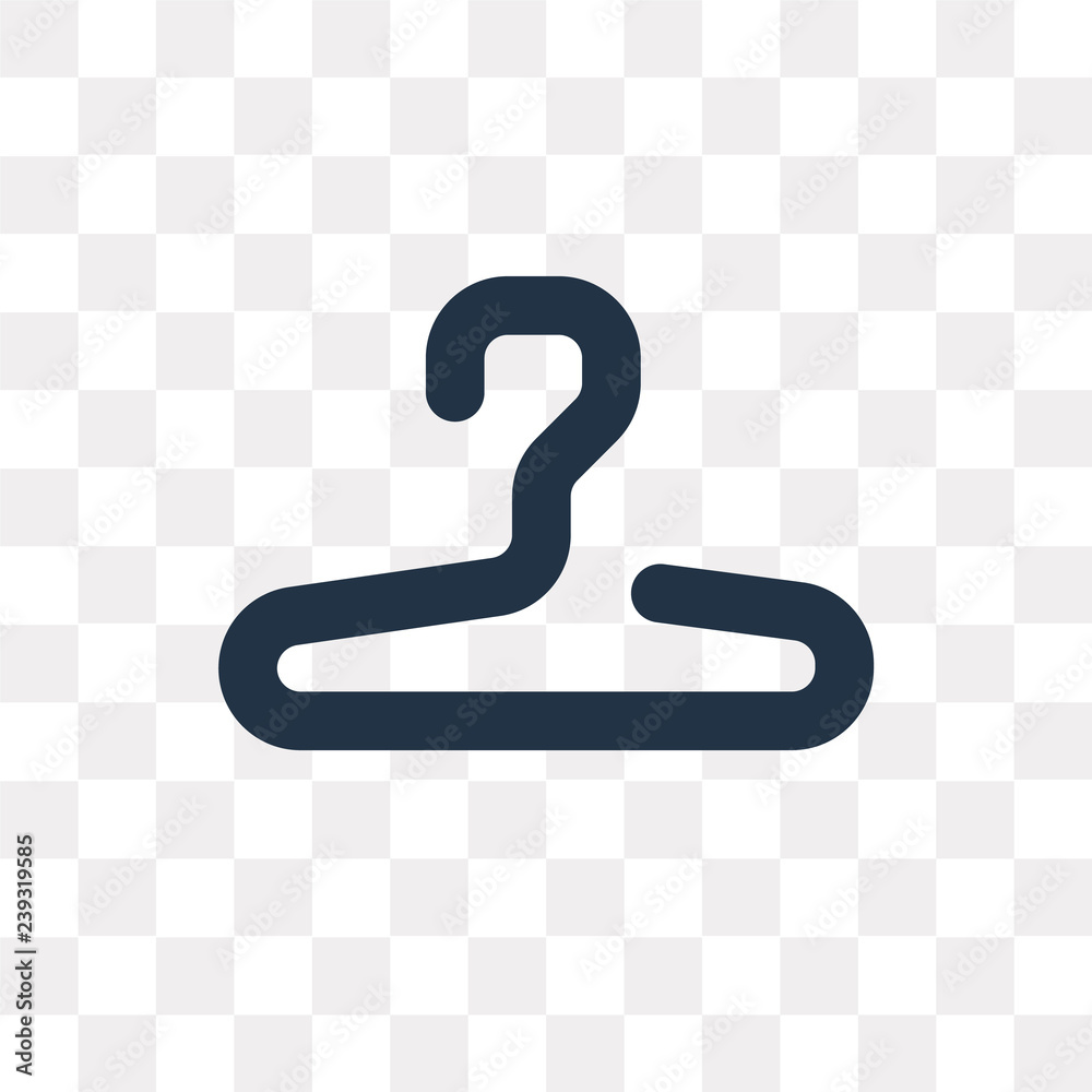 Hanger vector icon isolated on transparent background, Hanger transparency concept can be used web and mobile Hanger vector icon isolated on transparent background, Hanger transparency concept can be used web and mobile