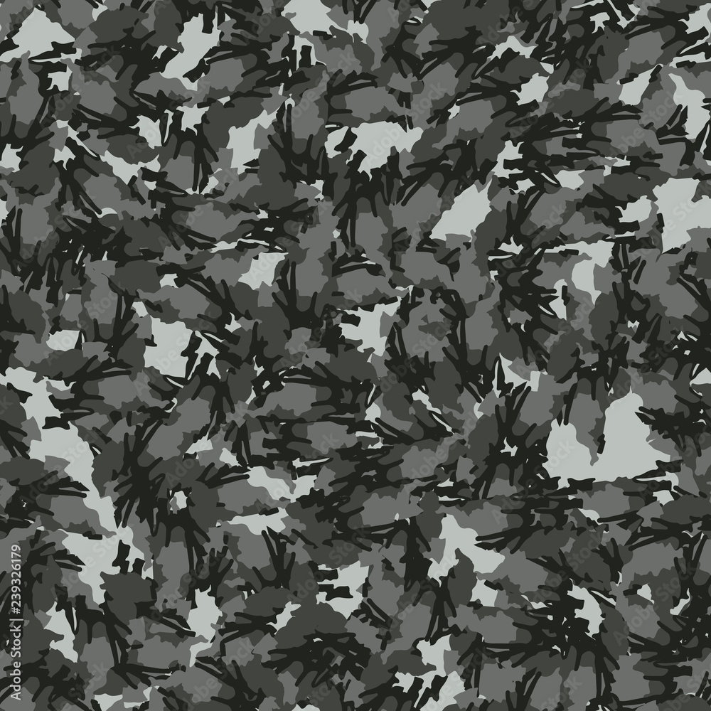 Urban camouflage of various shades of green and gray colors Urban camouflage of various shades of green and gray colors