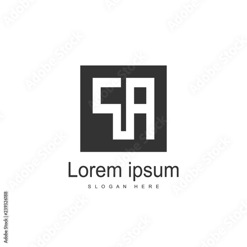 Initial Letter PA Logo Template Vector Design