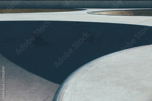 Urban skate park ramps detail © click_and_photo